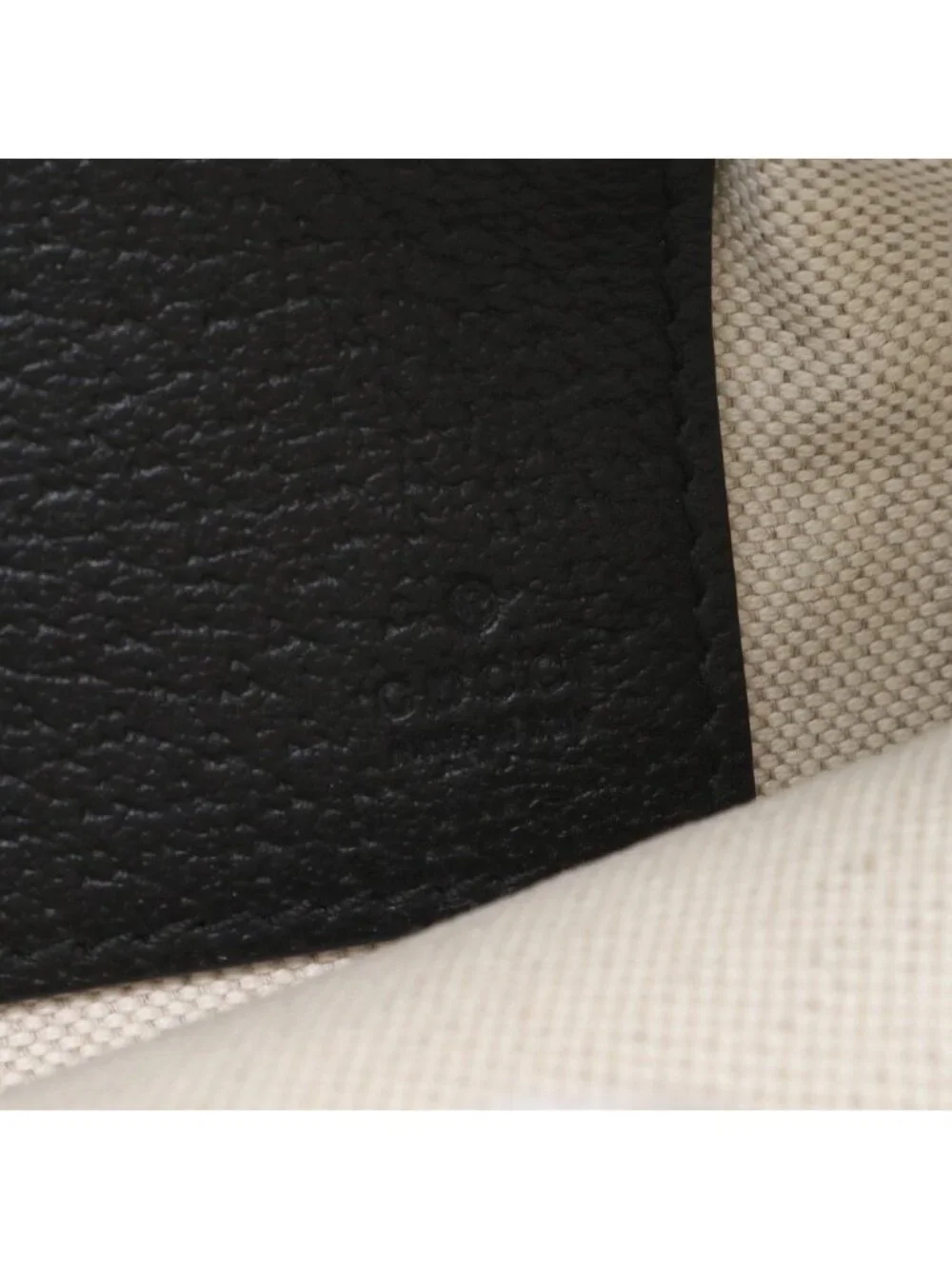 Gucci Bi Star Leather Clutch Pouch Business Black